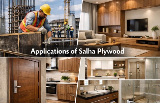 Applications of Salha Plywood in construction and interiors