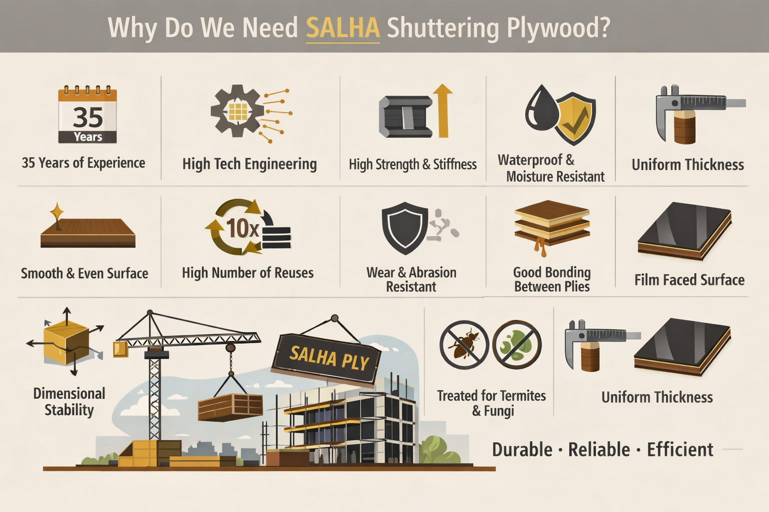 why do we need salha shuttering ply 